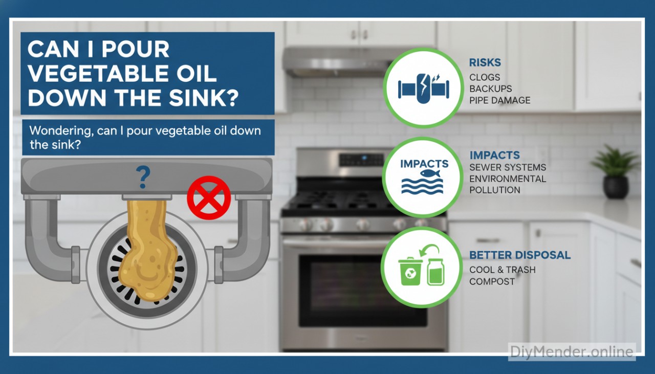 Can I Pour Vegetable Oil Down the Sink? Find Out Here