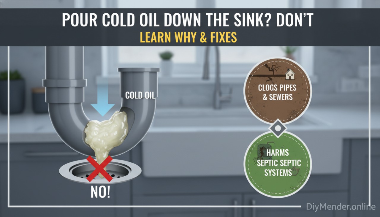 Can You Pour Cold Oil Down the Sink? Safe, Real-World Answer