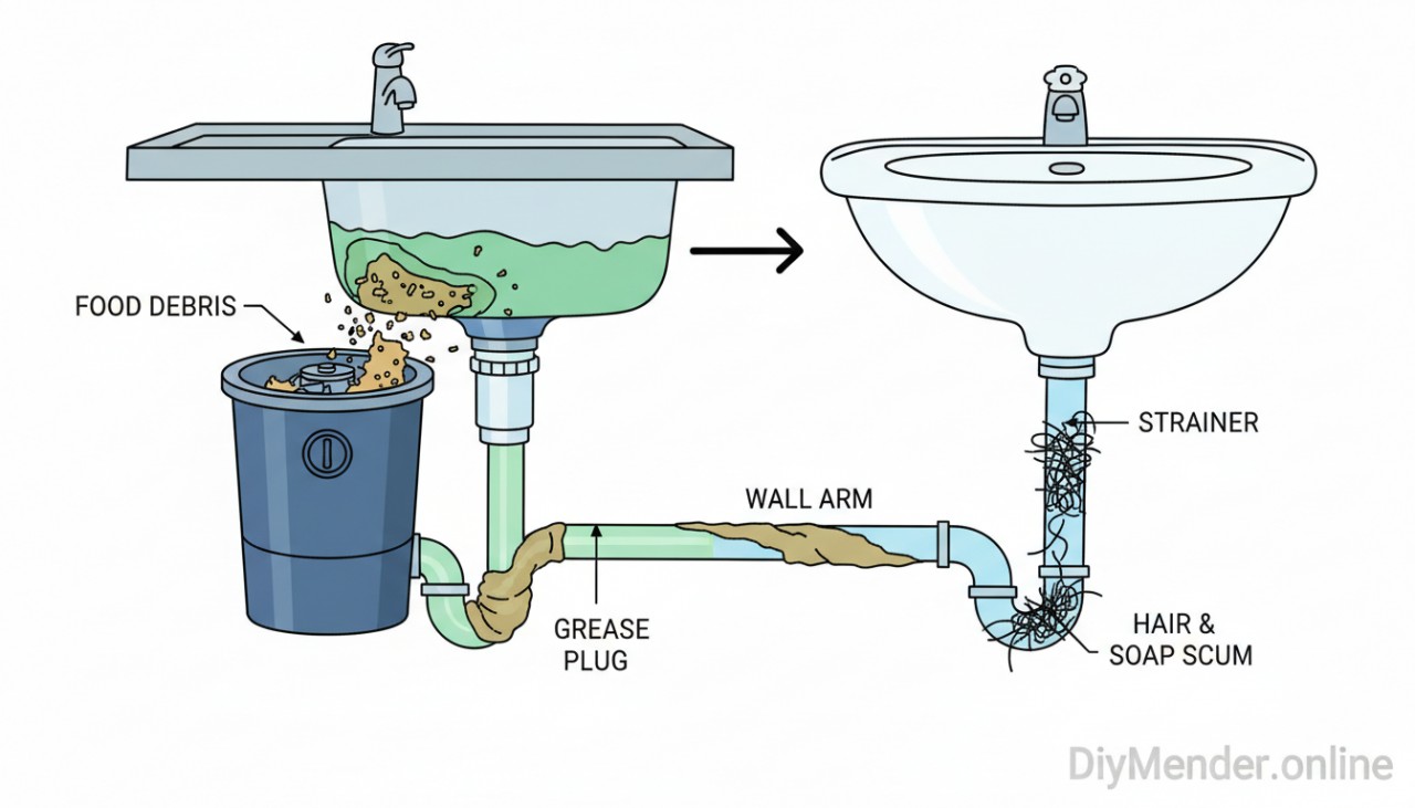 Detailed cutaway illustration of a kitchen and <a href=