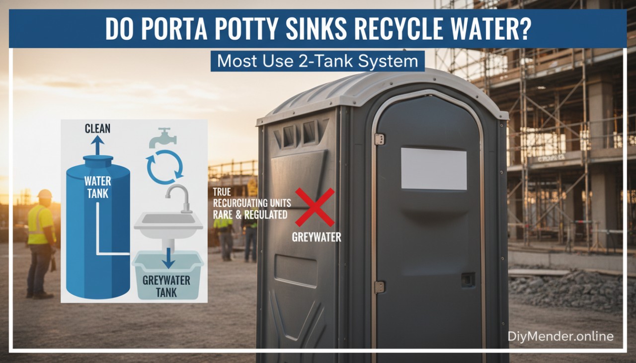 Do porta potty sinks recycle water? How portable sinks work