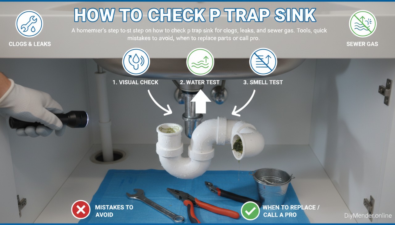 Check a Sink P-Trap: How to Check P Trap Sink, DIY Guide