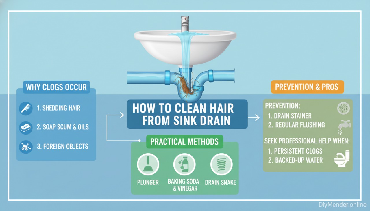 How to Clean Hair from Sink Drain: Effective Solutions