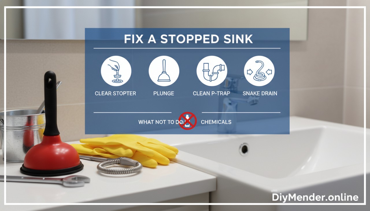 How to Fix a Stopped Up Bathroom Sink: Step-by-Step Repair