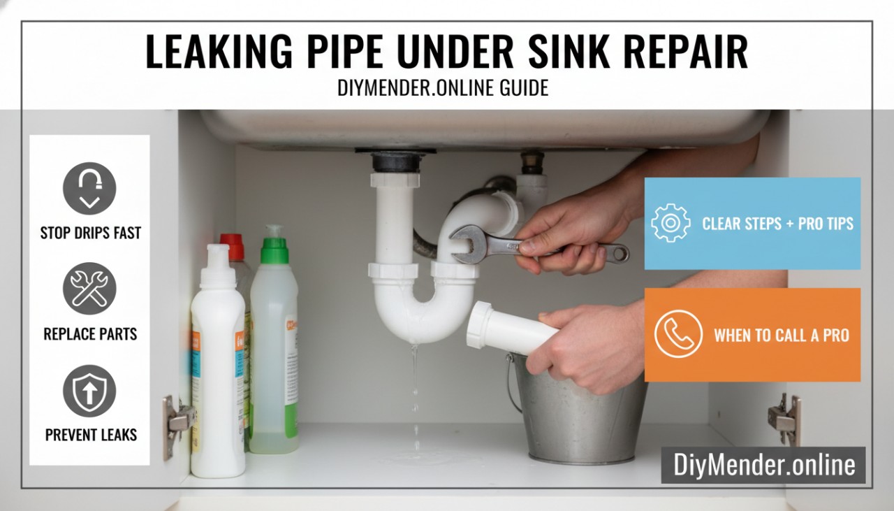 How to Repair a Leaking Pipe Under the Sink: Fast DIY Fixes