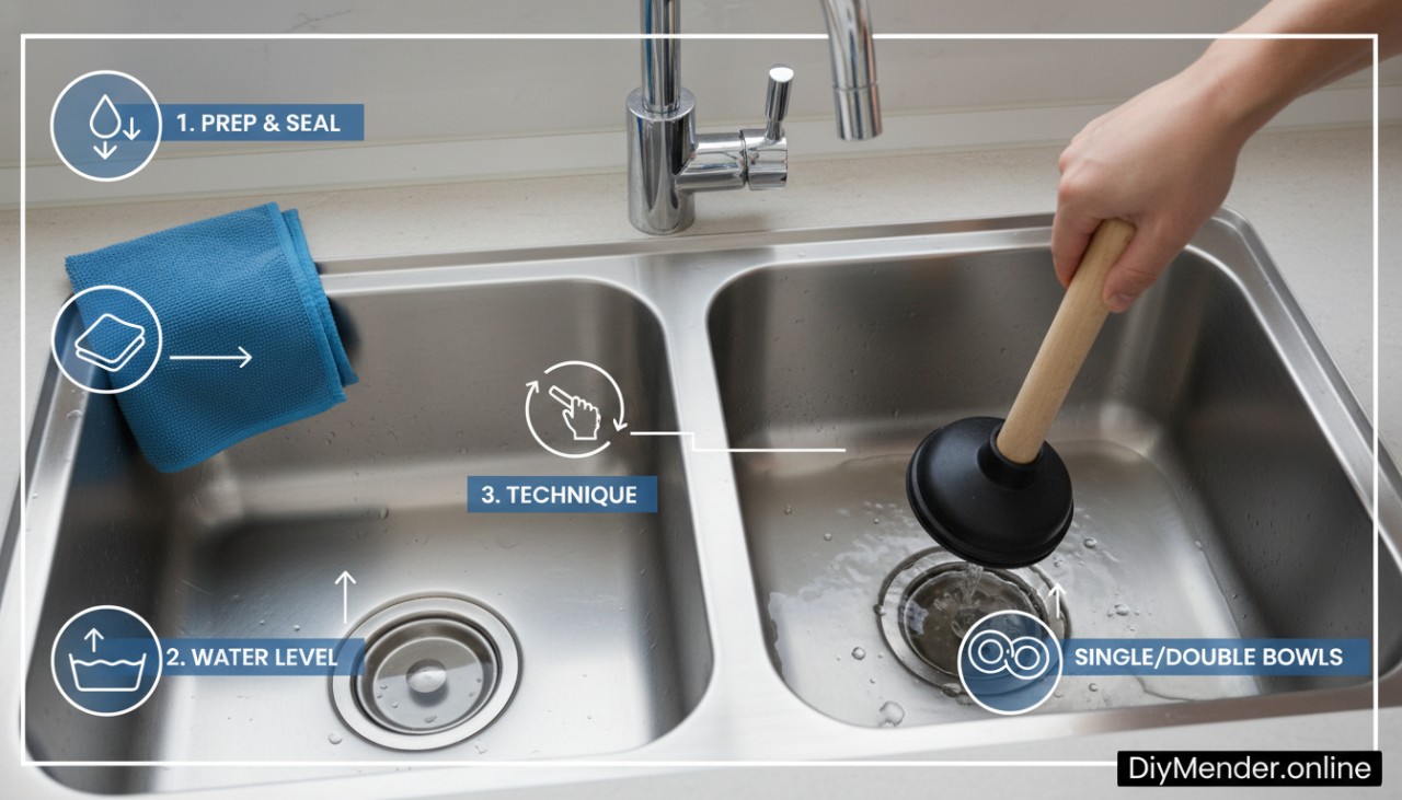 How to Use a Plunger on a Sink: A Step-By-Step Home Guide