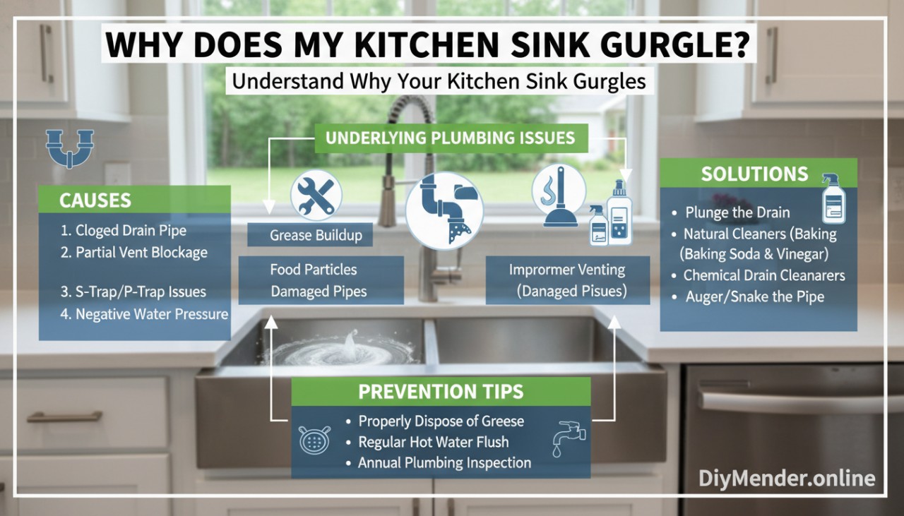 Why Does My Kitchen Sink Gurgle? Causes & Solutions